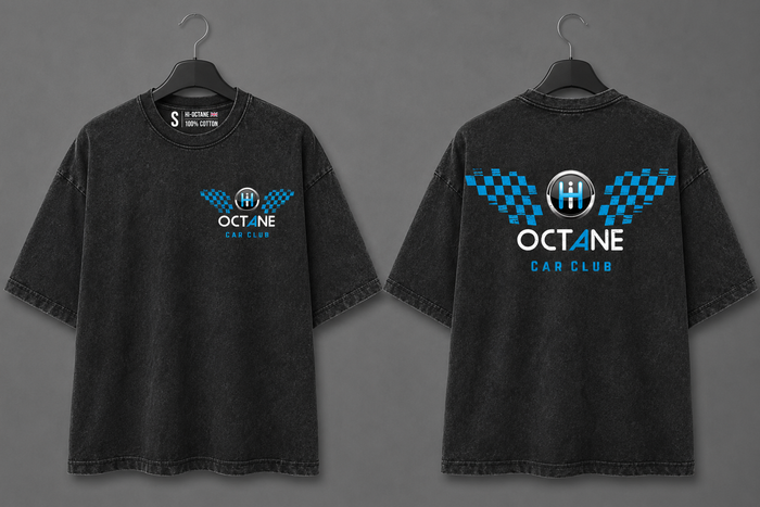 The Hi-Octane Miami Wing Vintage T-Shirt - Miami Blue