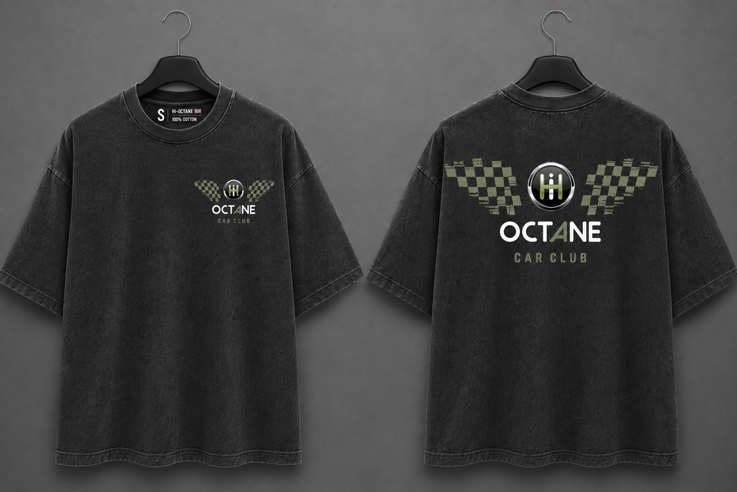 Hi-Octane Military Wing Vintage Tee - Military Green