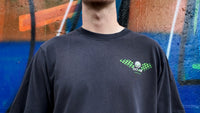 The Hi-Octane RS Wing Black T-Shirt - RS Green