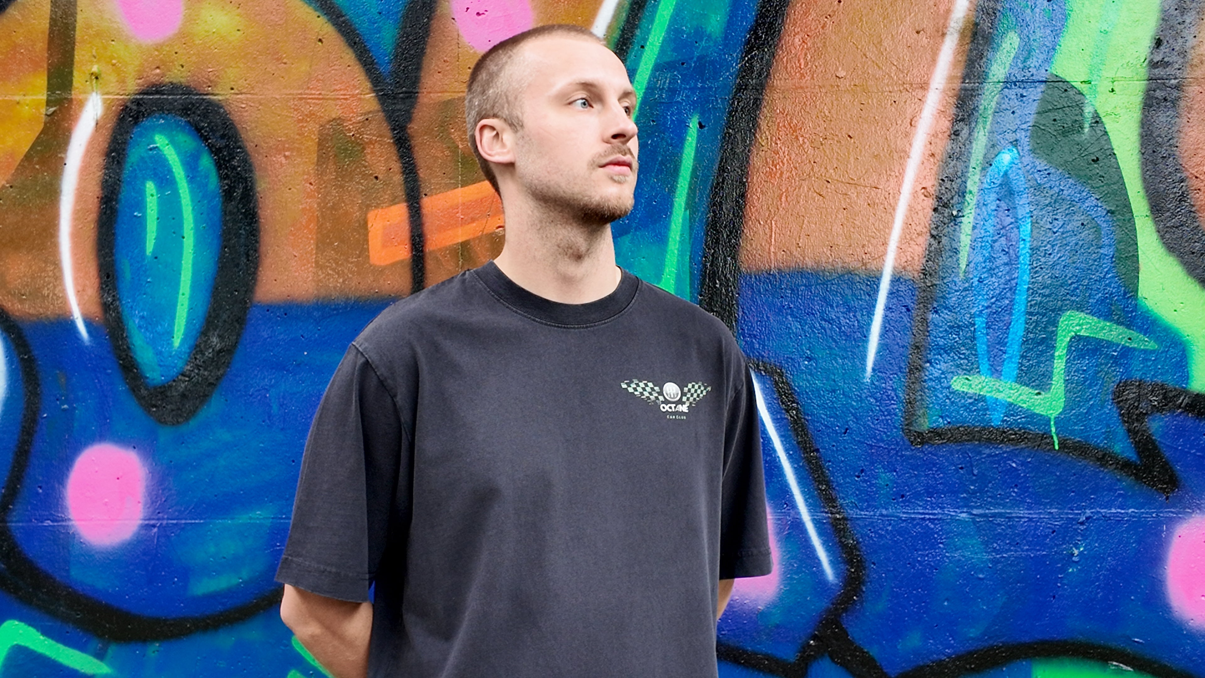 Hi-Octane Military Wing Vintage Tee - Military Green