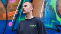 The Hi-Octane RS Wing Black T-Shirt - RS Green