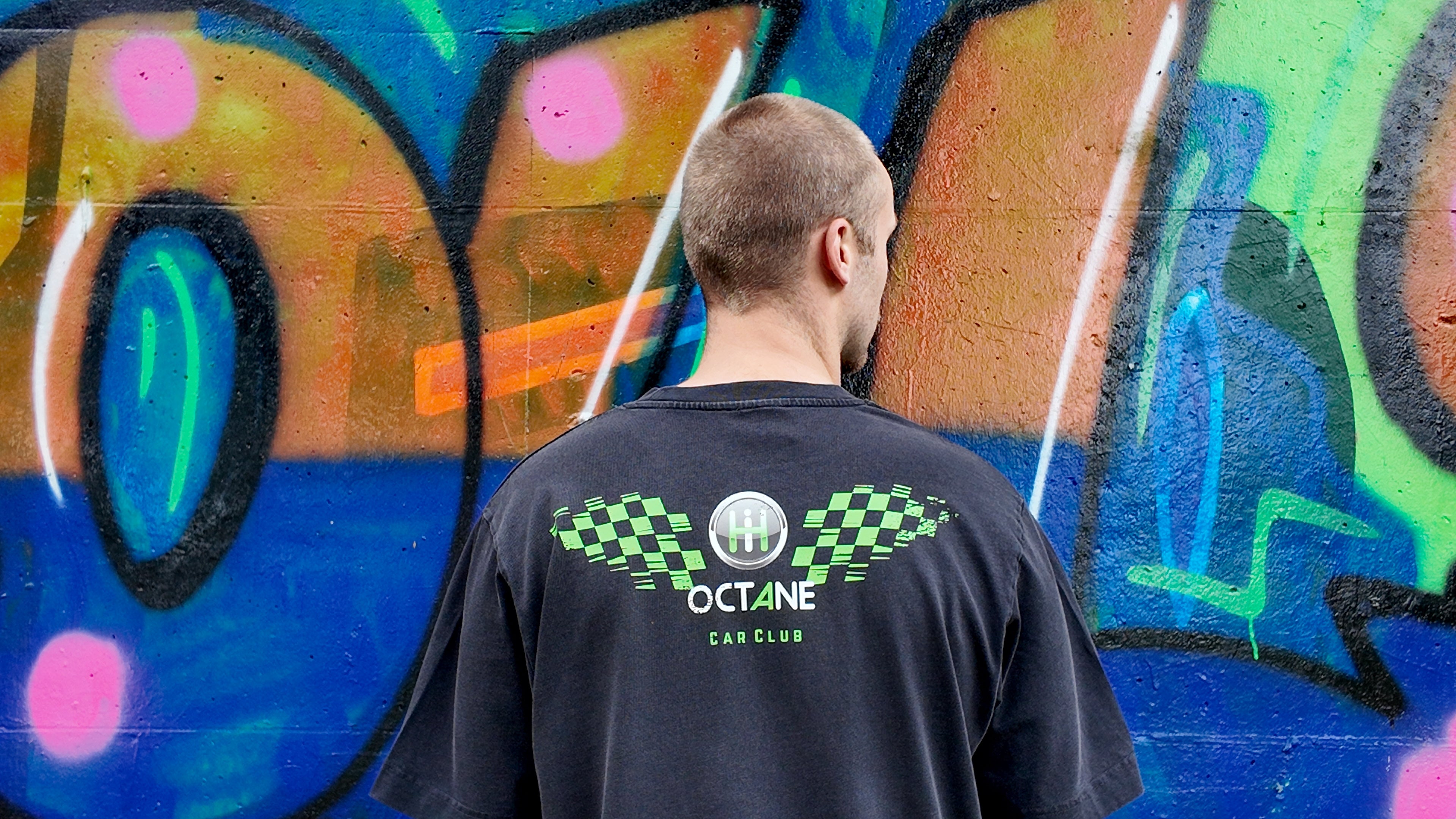 The Hi-Octane RS Wing Black T-Shirt - RS Green