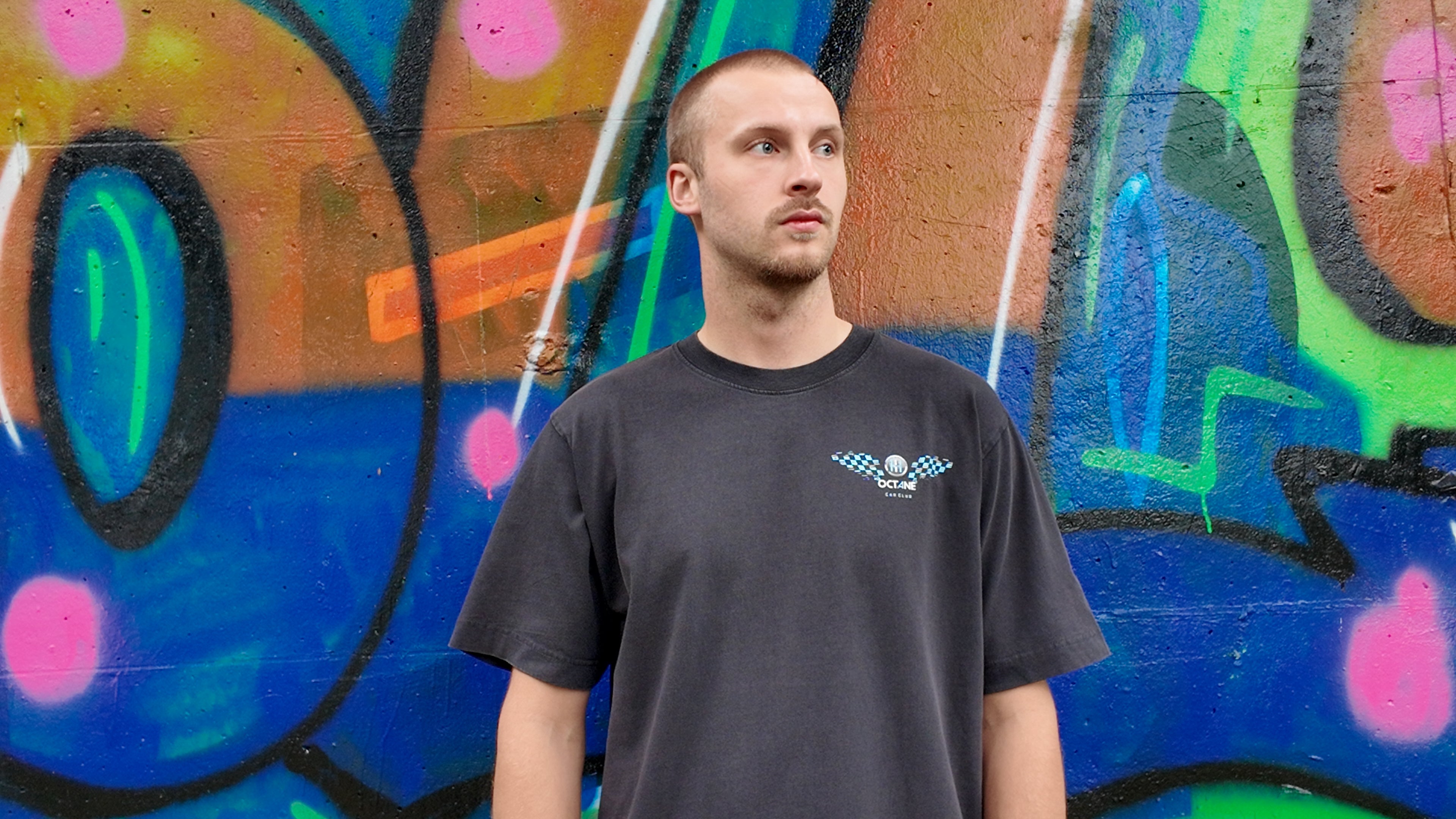 The Hi-Octane Miami Wing Vintage T-Shirt - Miami Blue