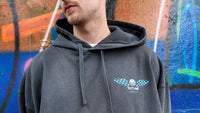 Lavant Oversize Hoodie Vintage Black - Miami Blue