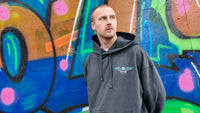 Lavant Oversize Hoodie Vintage Black - Miami Blue