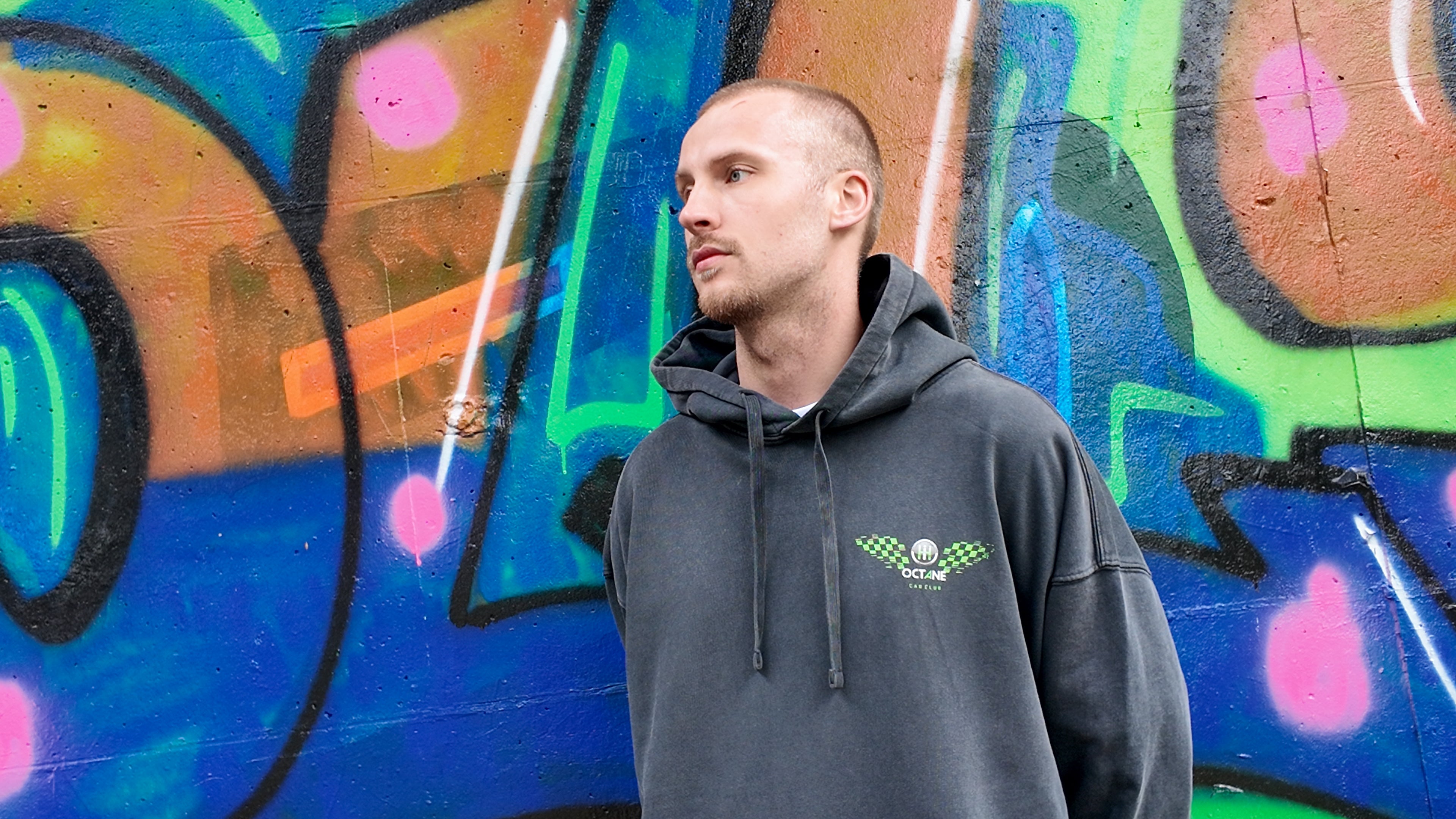 Lavant Oversize Hoodie Vintage Black - RS Green
