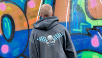 Lavant Oversize Hoodie Vintage Black - Miami Blue