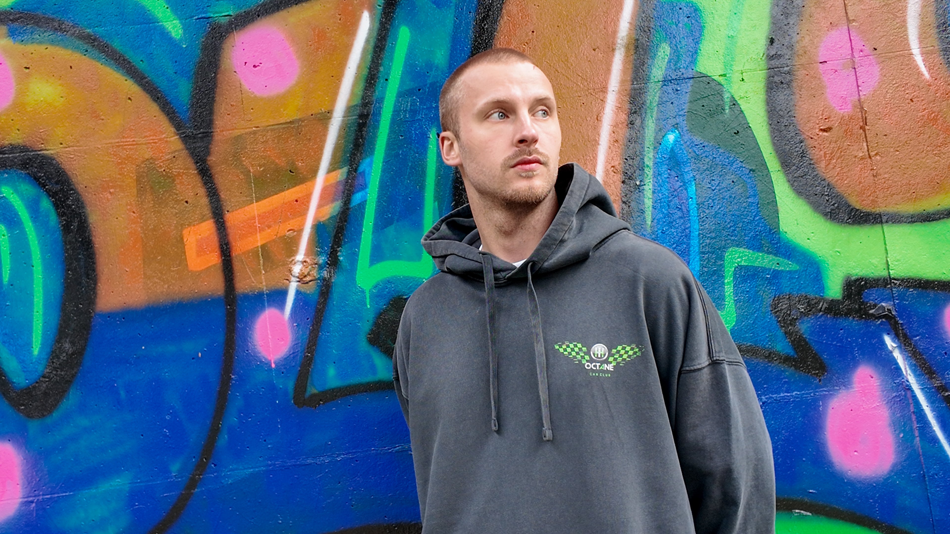 Lavant Oversize Hoodie Vintage Black - RS Green