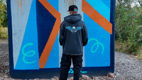 Lavant Oversize Hoodie Vintage Black - Miami Blue