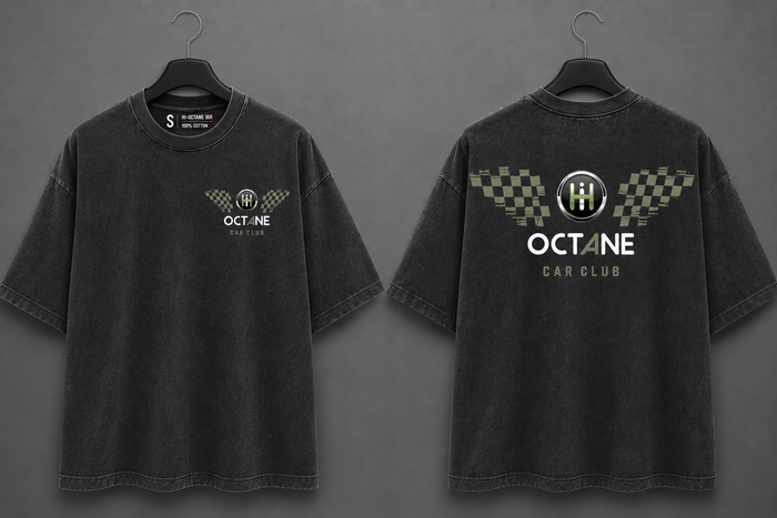 Hi-Octane Military Wing Vintage Tee - Military Green