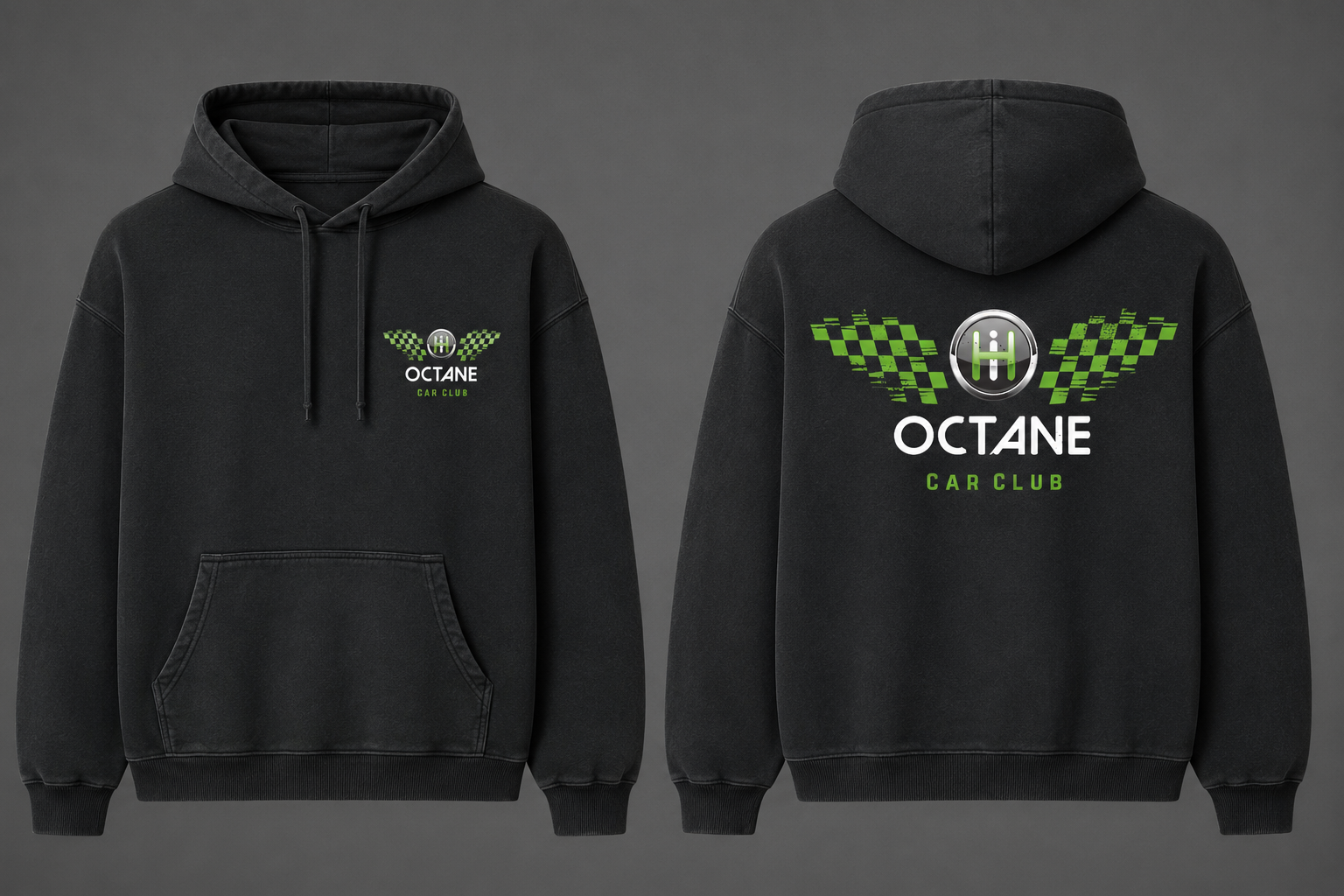Lavant Oversize Hoodie Vintage Black - RS Green